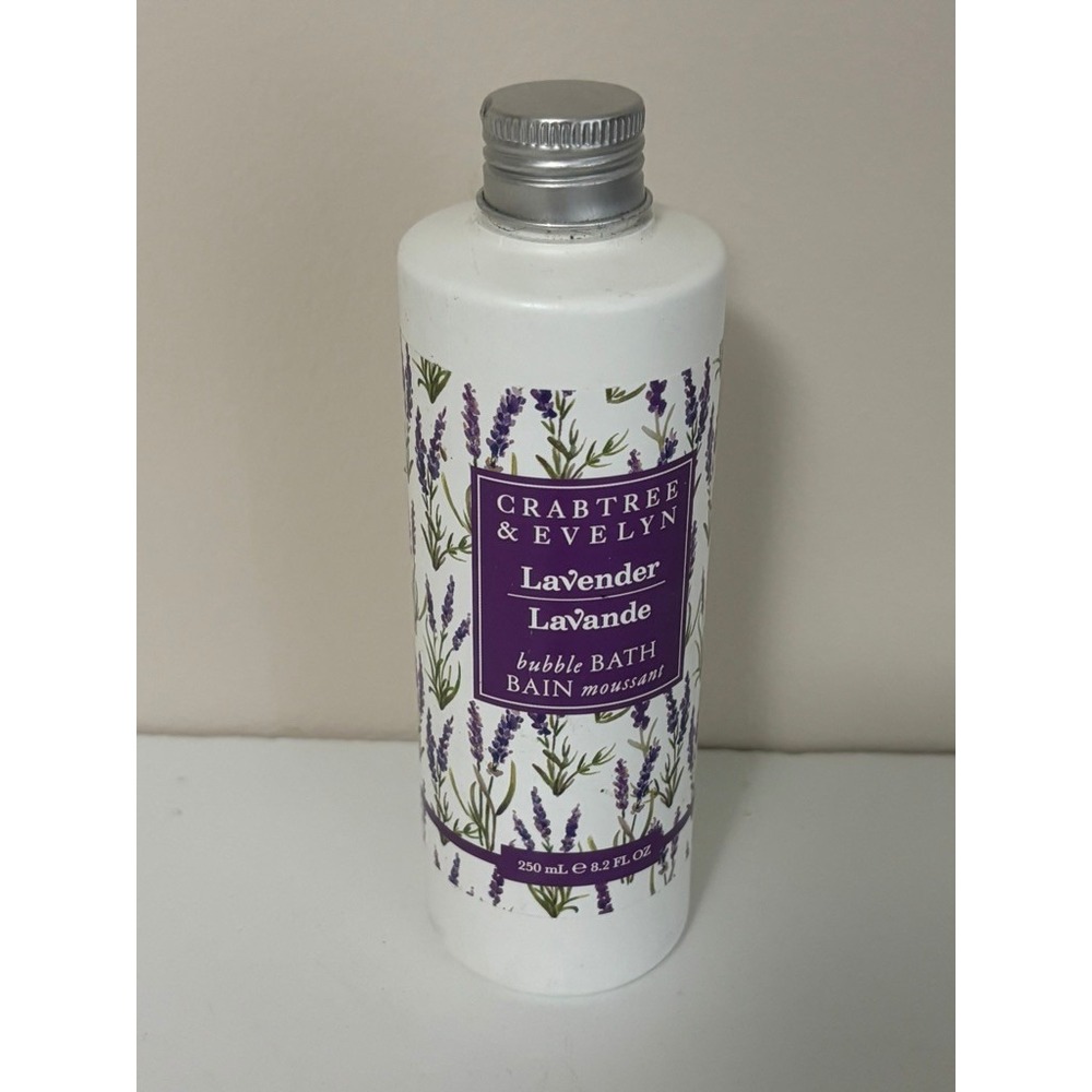 Crabtree & Evelyn Lavender Bubble Bath 8.2 fl oz 250ml Relaxing Floral Scent